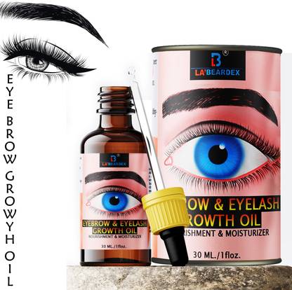 la'beardex Organic Eyebrow & Eyelash Growth Oil (Class) 30 ml | Organic -Eye Brows Eyelash Hair Growth and Volume Oil with Castor | Made in Indial Natural Eyebrow Growth Oil with Pure Essential Oils eyebrow Growth Hair Oil pure natura Hair Oil