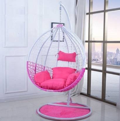 Flipkart Perfect Homes Studio Swing chair With Stand And Cushion Iron Hammock