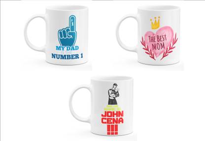 kiya craft KCM- COMBO-013 (3) Ceramic Coffee Mug