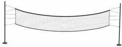 Amz Sports Nets Volleyball NET Four Sided Tape Black Volleyball Net
