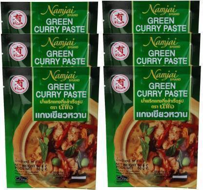 Namjai GREEN CURRY PASTE (6 X 50 G) (6 x 50 g)