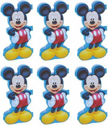 SKI Homeware Mickey Mouse Pencil 6 Pcs Set Mickey Mouse Art Plastic Pencil Boxes