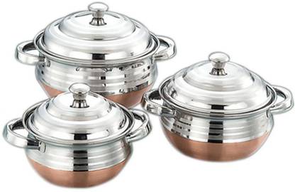 Airan BOLLYWOOD COLLECTION(3 PCS) Handi 1 L with Lid