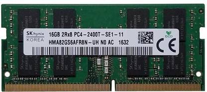 Sk Hynix PC4-19200 , DDR4-2400MHz ,SODIMM LAPTOP RAM DDR4 16 GB (Dual Channel) Laptop (HMA82GS6AFR8N-UH)