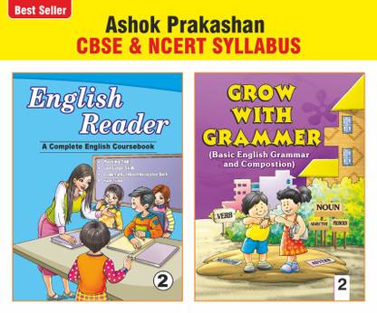 अशोक प्रकाशन इंग्लिश रीडर एंड ग्रो विथ ग्रामर 2 (सेट ऑफ 2) इंग्लिश कोर्सबुक विथ ग्रामर बुक फॉर क्लास 2 CBSE एंड NCERT सिलेबस यू.पी. बोर्ड