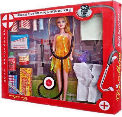CYNIX Sweety M.B.B.S (Multicolor) Doctor girl Doll set (Multicolor)