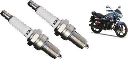 nikavi Act_7 Iridium Spark Plug Compatible for Hero Passion Pro X Pack of 2 Iridium Spark Plugs