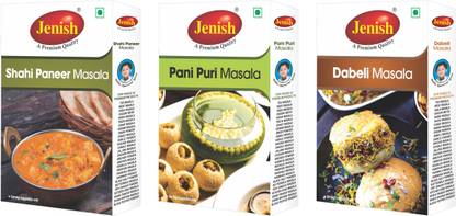 jenish Shahi Paneer Masala(50gram) Pani Puri Masala(50gram) Dabeli Masala(50gram) Combo (Pack of 3)