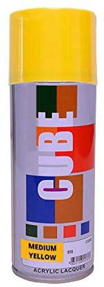 Savgyan All New Multi Purpose Spray Paint Yellow Color 400 ml Matte Finish Pack Of 1 Yellow Spray Paint 400 ml