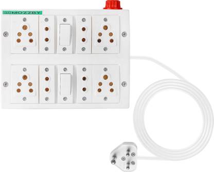 PANKATI Extension Board with Long Wire 15 Meter 6 Amp Surge Protector 8  Socket Extension Boards