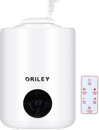 Oriley Room JS003D Ultrasonic Humidifier Cool Mist Air Purifier with Remote Control & Digital LED Display for Dryness, Cold & Cough Large Capacity for Room, Baby, Plants, Bedroom Humidifier