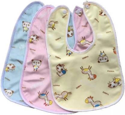 PADDY BABY Baby Bibs 3--pcs MULTICOLOR Baby Double Layered Waterproof Bibs