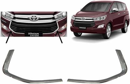 IMMUTABLE RRT- Y6T -POD- Front Grill Chrome Bezel for Innova Crysta 2016 to present set of 2 Car Grill Cover