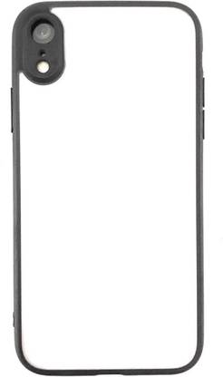 ICOCO Back Cover for iPhone XR Camera Protection Black Candy Color Matte Soft Silicon Phone Back Case