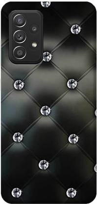 NDCOM Back Cover for Samsung Galaxy M32 5G Diamond Black Wallpaper Printed
