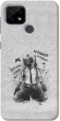 NDCOM Back Cover for Realme C21 Winner Winner Chicken Dinner Printed
