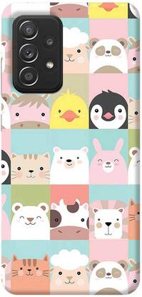 NDCOM Samsung Galaxy M32 5G Seamless Pattern Of Cute Animals Printed के लिए