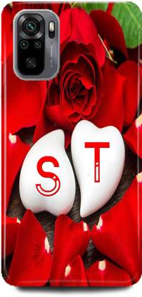 Ignite Back Cover for REDMI Note 10, S LOVES T NAME,S NAME, T LETTER, ALPHABET,S LOVE T NAME