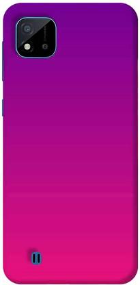 NDCOM Back Cover for Realme C11 2021 Purple Color Shade Printed