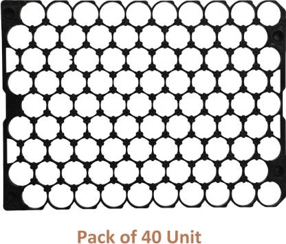 TPENT 18650/18700 Lithium Battery Spacer Plastic Holder for DIY Battery Pack Making(Battery Cell Holder) ((9X10)_Zigzag Dimensions) (Pack of 40 Unit) Interconnect Electronic Hobby Kit