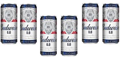 Budweiser Non Alcoholic Beer(Imported) 330ml(Pack of 6) Can (6 x 330 ml) Energy Drink