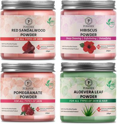 puranex 100% Natural & Pure Red Sandal Wood Powder For Soft, Pimple free, Glowing