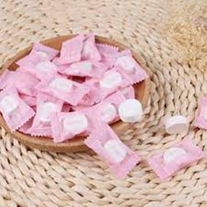 Ruchi World Magic coin Tablet Towel, Big Disposable Pure Cotton Compressed Portable Travel Facial Towel Water Wet Wipe Washcloth Napkin Moistened Tissues[PACK OF 50 Coin tablet]