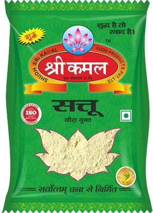 SRI KAMAL Pure ,Tasty and Fibrous Plain Chana Sattu 1Kg(500 gm X 2) with Jeera