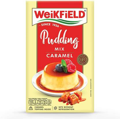 WeiKFiELD Caramel Pudding Mix, 70g with Caramel topping 70 g
