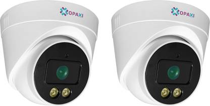 OPAXI Dome Array Camera AHD 1080P (2MP), Full Color Night Vision CCTV Dome Camera with Warm White 3000k Light (PACK OF 2) Security Camera
