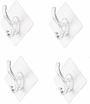 MOSCOW adhesive,hook,3m,command,strips,stick,on,hooks,self,double,sided,tape,heavy,duty,wall,removable,hangers,no,nail,sticky,decorative,for,plants,clear,strong,straps,with,sticker,hanger,concrete,walls,nails,back,hanging,from,coat,wide,door Pack of 4 Hook 1