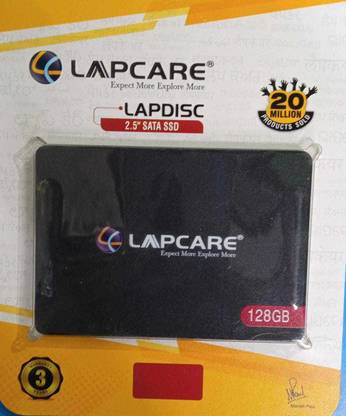LAPCARE LPSSD128GB 128 GB Laptop Black SATA Internal Solid State Drive (SSD) (LAPDISK SSD 128 GB SATA 2.5" COMPATIBLE WITH LAPTOP & DESKTOP)