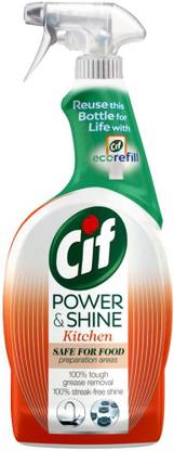 Cif Power & Shine Kitchen Spray, 100% tough grease removal 700ml Kitchen Cleaner