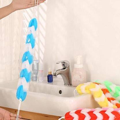 SRG Long Loofah Sponge Pouf Body Scrubber Exfoliator| Ultra Soft Bath Sponge Loofah/Scrub| Bathing Long Loofah for Men and Women