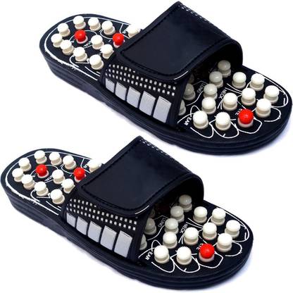 Health Raksha Pack of Two- Acupressure Foot Massager Slippers Acupressure Massage Slipper Foot Massager / acupressure yoga slippers / Acupoint Massage Slippers Shoes Reflexology Sandals for Men Women - Size Number 8 Massager