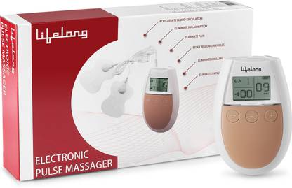 Lifelong LLM315 Electric Nerve Stimulation Pulse Massager Digital Massage Machine for Body Massager