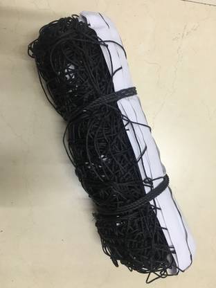 Amz Sports Nets Volleyball NET Nylon Four Sided Tape Standard Quality (Black) Volleyball Net