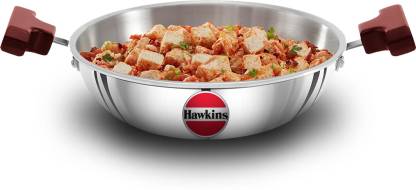 HAWKINS Triply Stainless Steel Deep Fry Pan 1.5 Ltr without Lid 