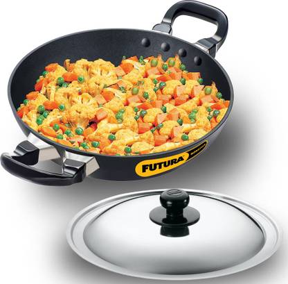 Hawkins Deep-Fry Pan, (NK15S) Kadhai 22 cm diameter with Lid 1.5 L capacity