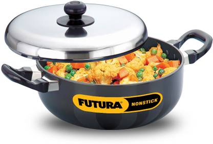 Hawkins Non Stick Frying Pan (NAP30) NA Pan 22 cm diameter with Lid 3 L capacity