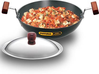 Hawkins Deep-Fry Pan, (AK15S) Kadhai 20 cm diameter with Lid 1.5 L capacity