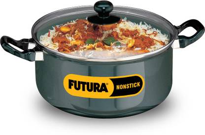 Hawkins Non Stick Stewpot with Glass Lid (NST50G) Tope with Lid 5 L capacity 24 cm diameter