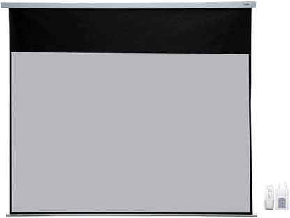 Logic 93 inch Fiber Glass MW Tubular Motorized Screen with RF remote, Aspect Ratio-16:10 Projector Screen (Width 200 cm x 125 cm Height)