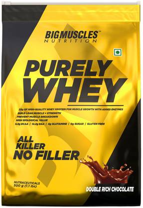 BIGMUSCLES NUTRITION Purely Whey | Isolate Whey Matrix 25g Protein, 12.2g EAA, 4g Glutamine, 0g Sugar Whey Protein