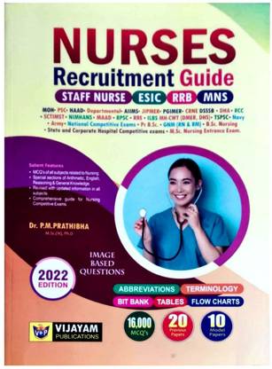 Nurses Recruitment Guide Vijayam Nursing Entrance Exams Book Latest Edition (Asper INC Syllabus ) New Edition Fully Updated