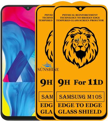 SUNSHINE Edge To Edge Tempered Glass for Samsung Galaxy M10s