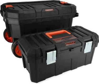 TAPARIA 2 IN 1 PLASTIC ROLLING TOOL BOX (PTBR) Tool Box with Tray