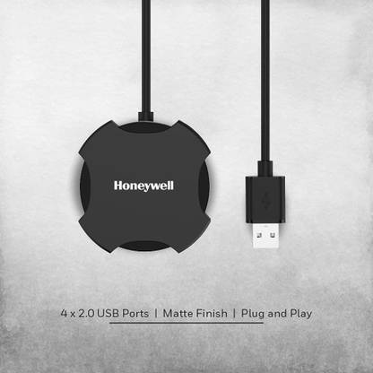 Honeywell 4 PORT USB NON- POWERD HUB 2.0 HC000011/LAP/NPH/4U/BLK USB Hub