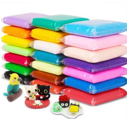 Little's Cry Air Dry Clay For Kids DIY Ultra Light Modeling Bouncing Clay Kids 12 Different Color Almost Every Color in the Rainbow Clay Art Clay