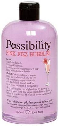 Possibility PINK FIZZ BUBBLES 525ML EACH SET OF 1PCS
